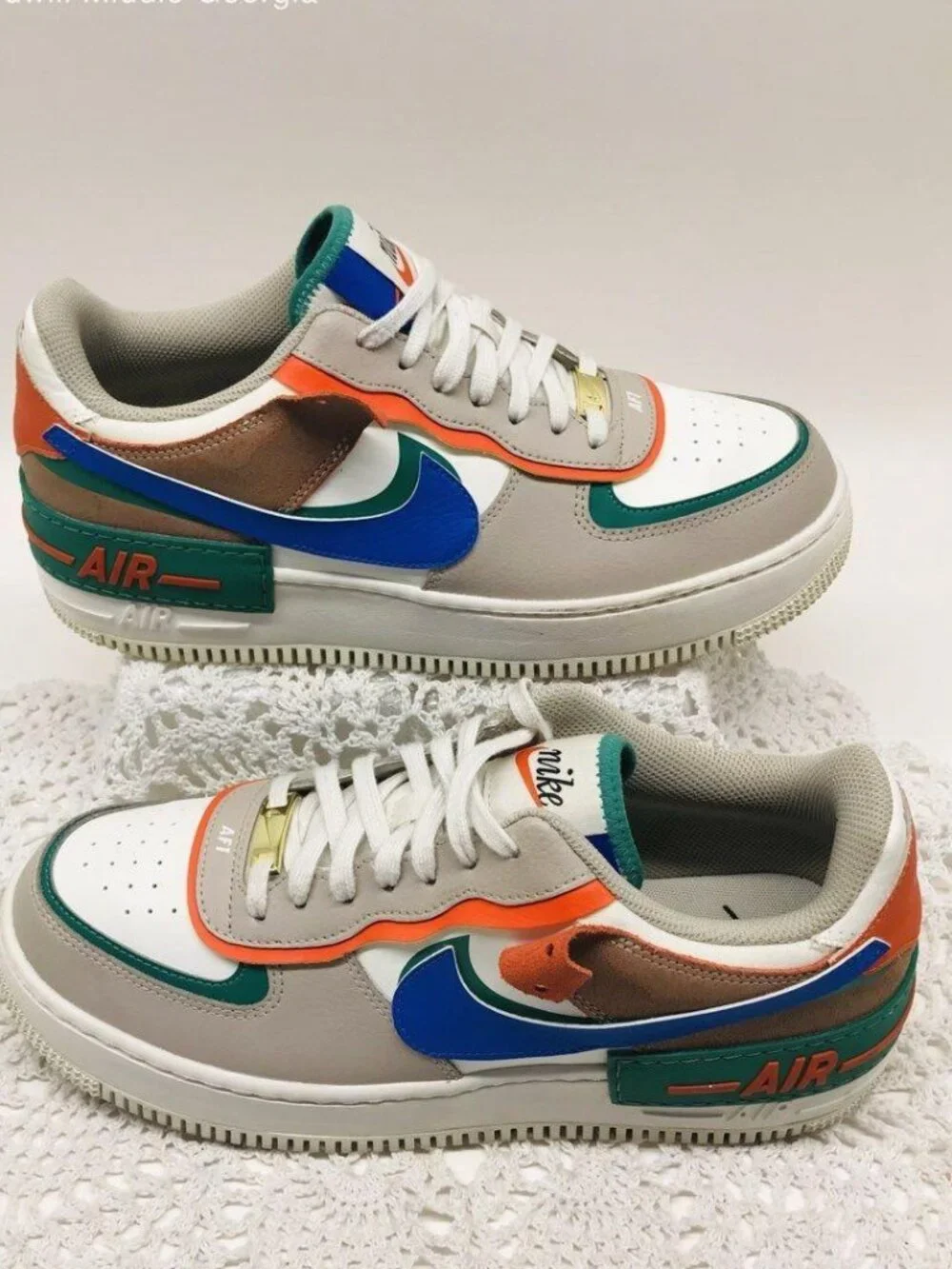 Nike Air Force 1 Shadow Multicolor Sneakers Women's Size 8.5